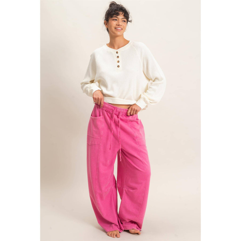 Mineral Washed Barrel Sweatpants