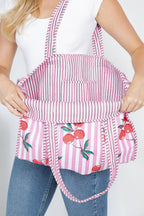 Reversible Quilted Cotton Tote Bag (BG-33)