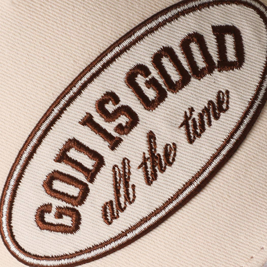 GOD IS GOOD All The Time Patch Camo Brim Baseball Cap