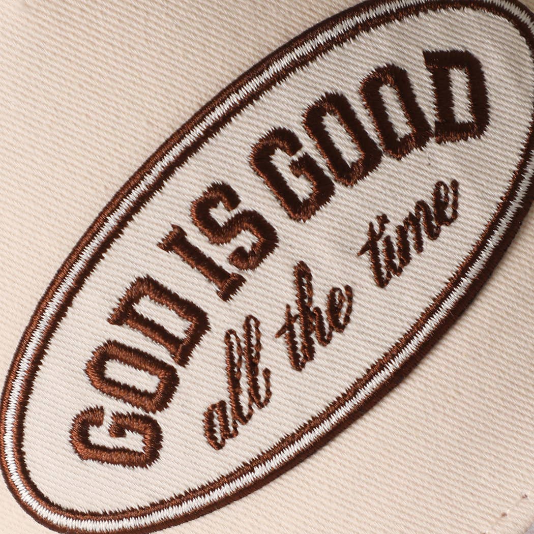 GOD IS GOOD All The Time Patch Camo Brim Baseball Cap