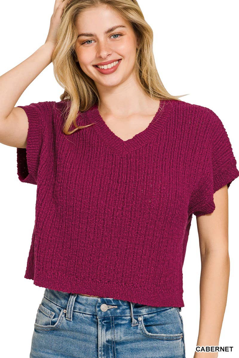 Textured Sweater Vest