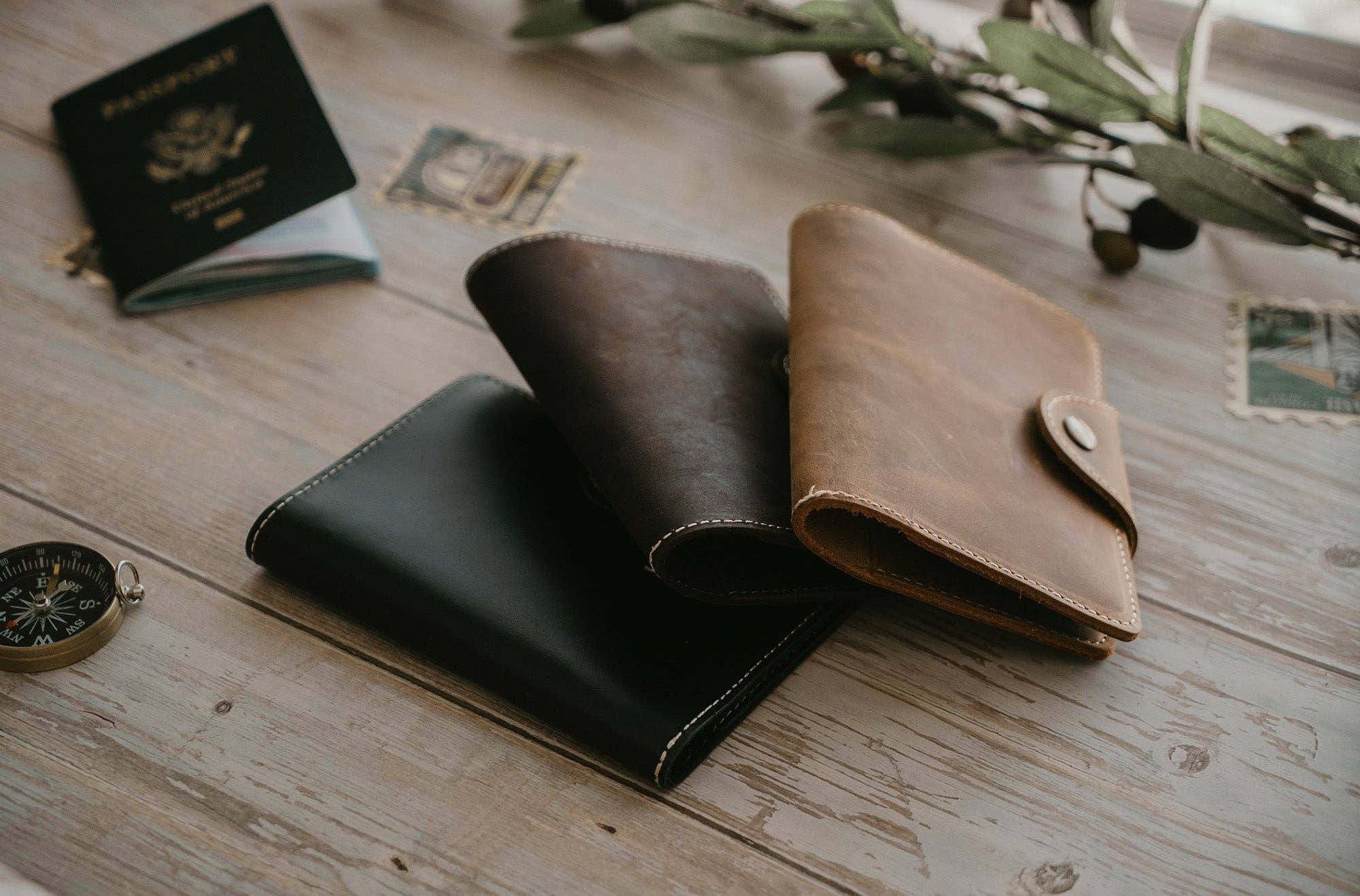 Personalized Leather Passport Cover, Leather Journal, Refillable Custom Notebook Travel Journal, Handmade Journal, Personalized Wedding Gift, Groomsmen Gift, Wedding Gift