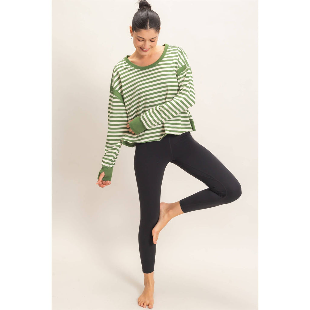 Striped Long Sleeve Top