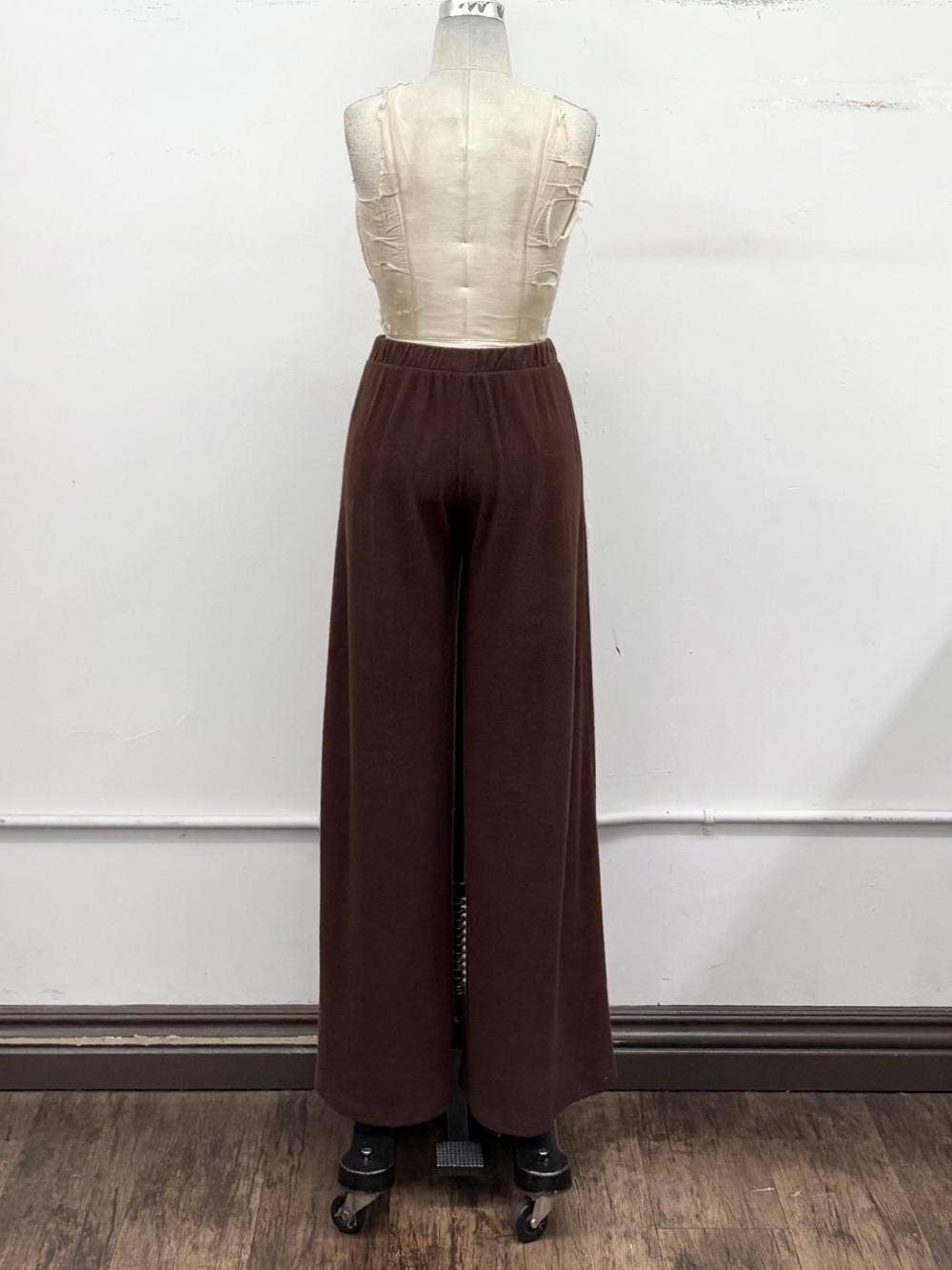 Hacci Rib Matching Pant Set