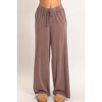 Wide Leg Mineral Wash Pants