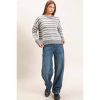 Striped Crew Neck Sweater