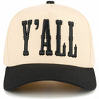 C.C Y'ALL Letter Embroidered Two Tone Trucker Hat
