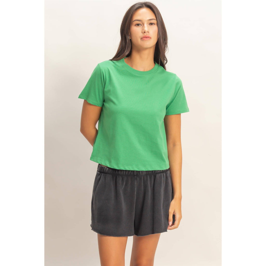 Crew Neck Cotton T-Shirt