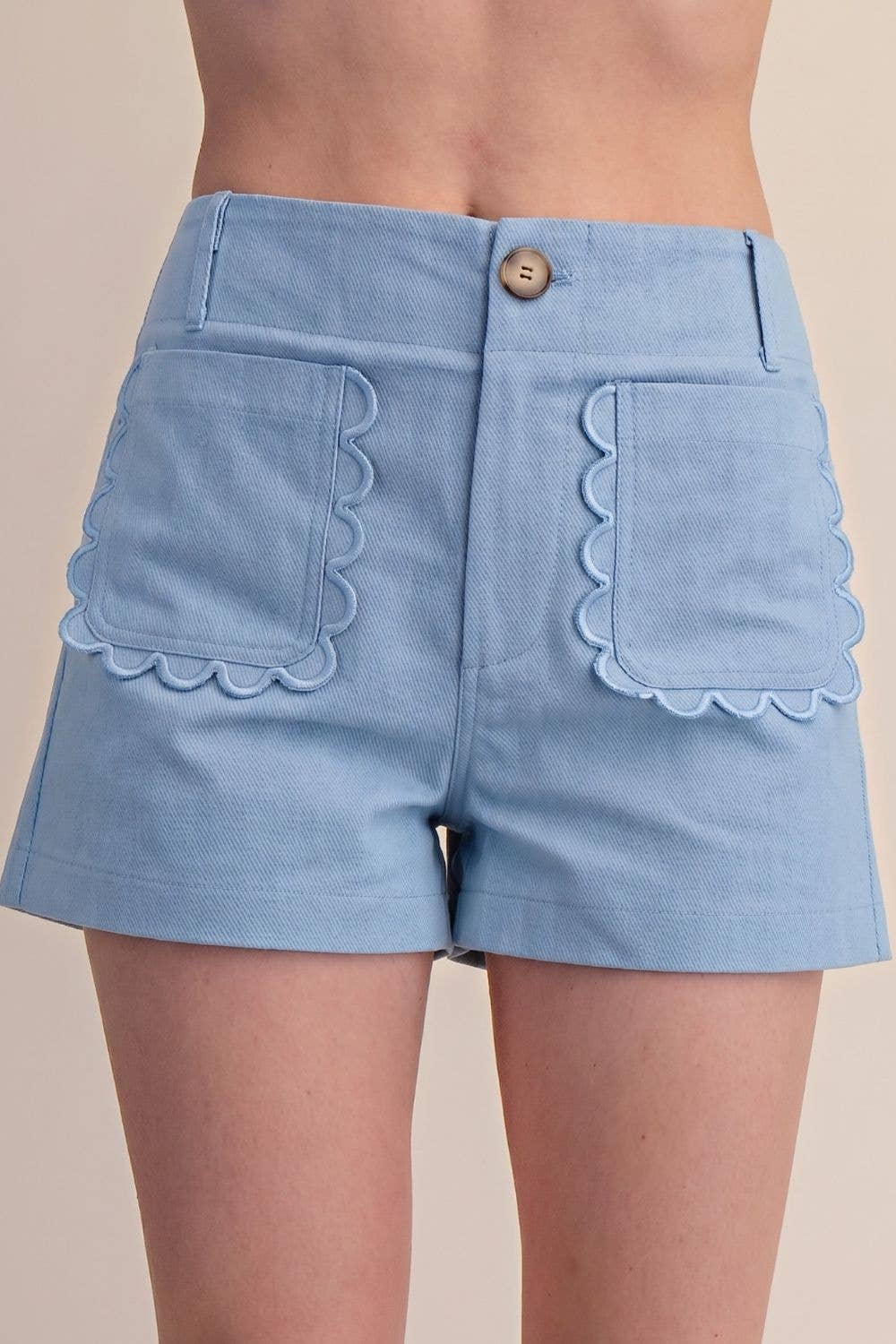 Colette Shorts Scallop Detail Pocket