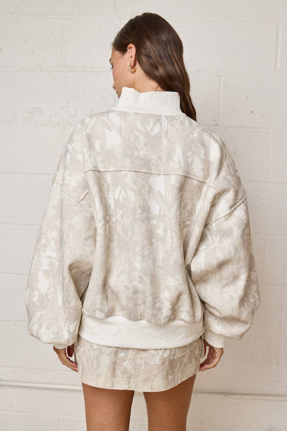Light Camo Quarter Zip