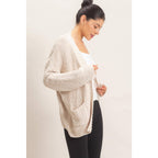 Patch Pocket Chenille Cardigan