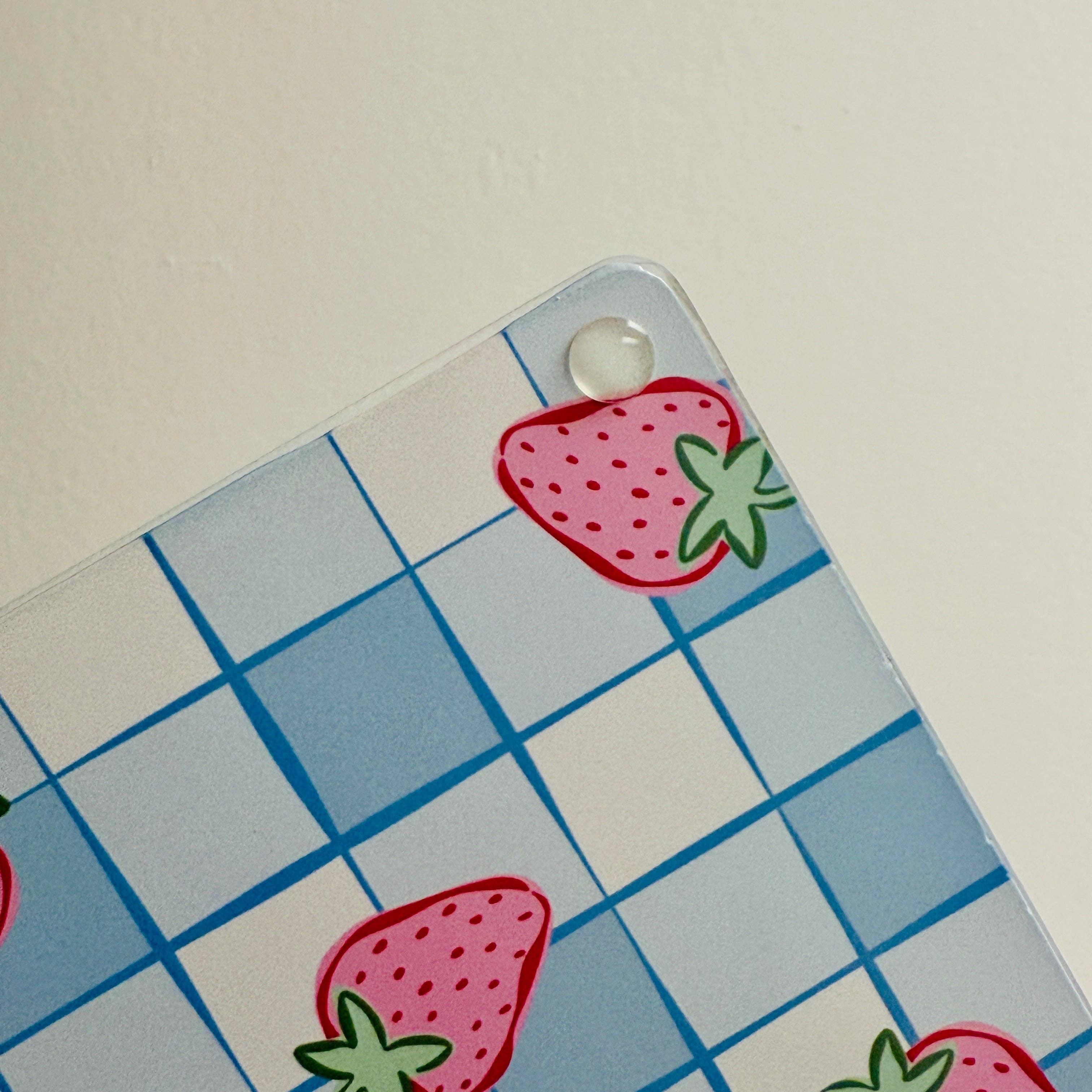 Strawberry Glass Cutting Board