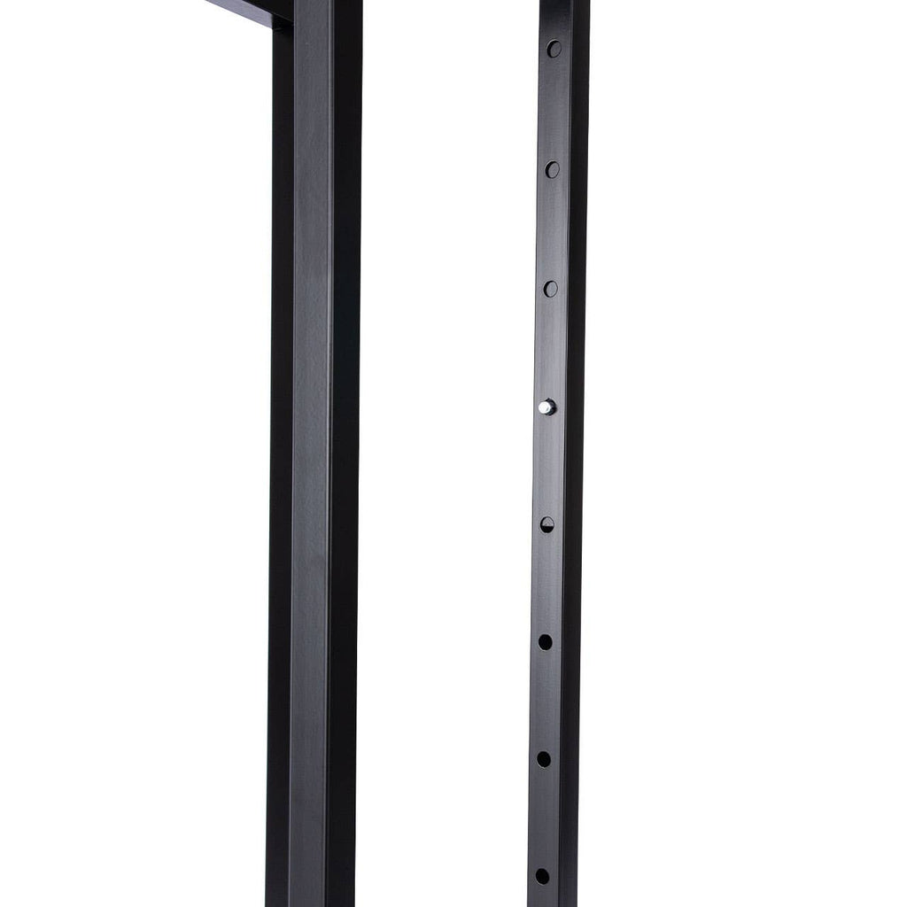 4-Way Black Clothing Rack With Slant Arms