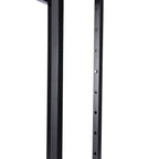 4-Way Black Clothing Rack With Slant Arms