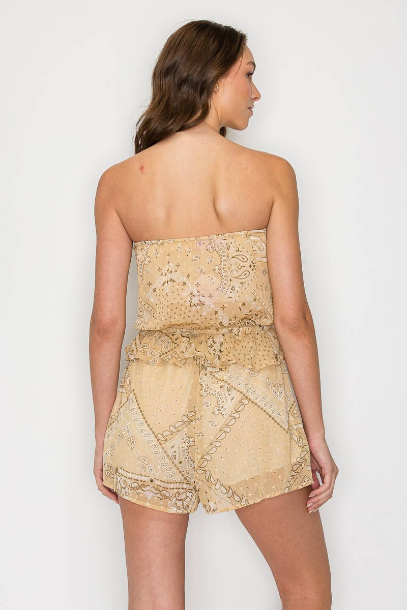 Bandana Print Romper
