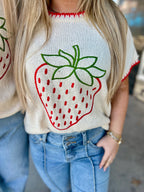 Berry Sweet Stitch Top
