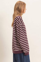 Striped Long Sleeve Pullover