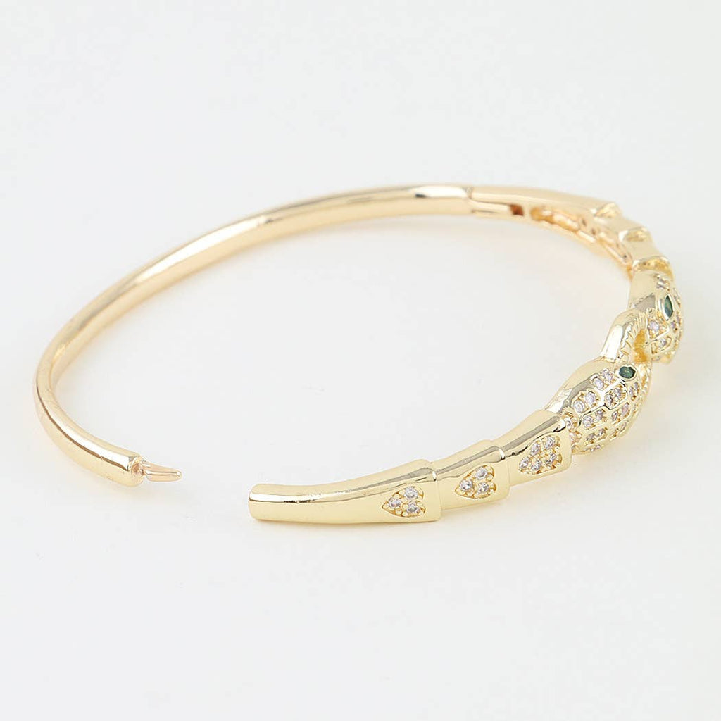 Bejeweled Twin Snake Bracelet