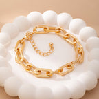 Bold Chunky Gold Link Bracelet | 80B1676
