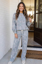 LAS Fruits Plants Abstract Drawstring Lounge Set (S-XL)