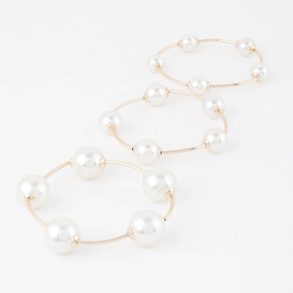 Multi Pearl Bead Bracelet