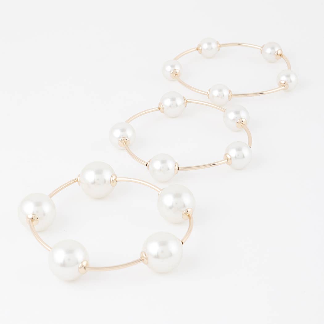 Multi Pearl Bead Bracelet