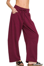 Fleece Barrel Leg Sweatpants