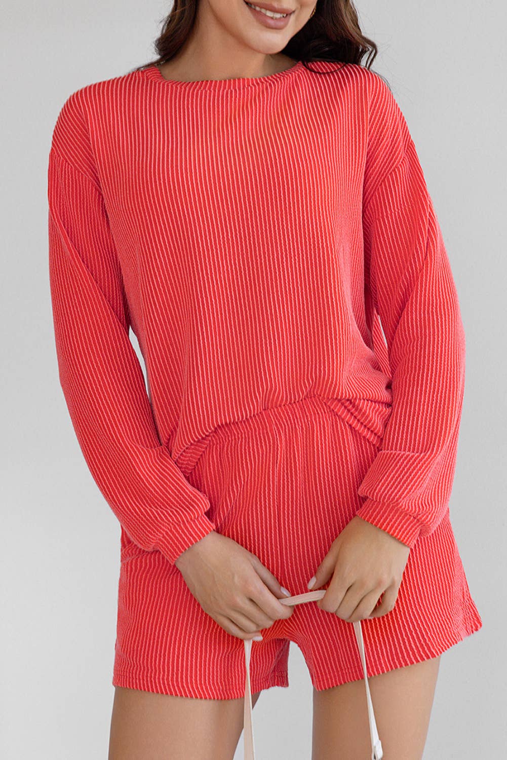 Kinsey Long Sleeve Top Shorts Set