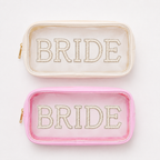 2-in-1 BRIDE Clear Cosmetic Bag Bundle - Set Of 6 ( $36 Value )