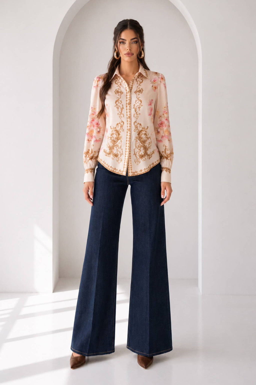 Button Down Shirt Top