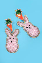 EASTER BUNNY CARROT EARRINGS