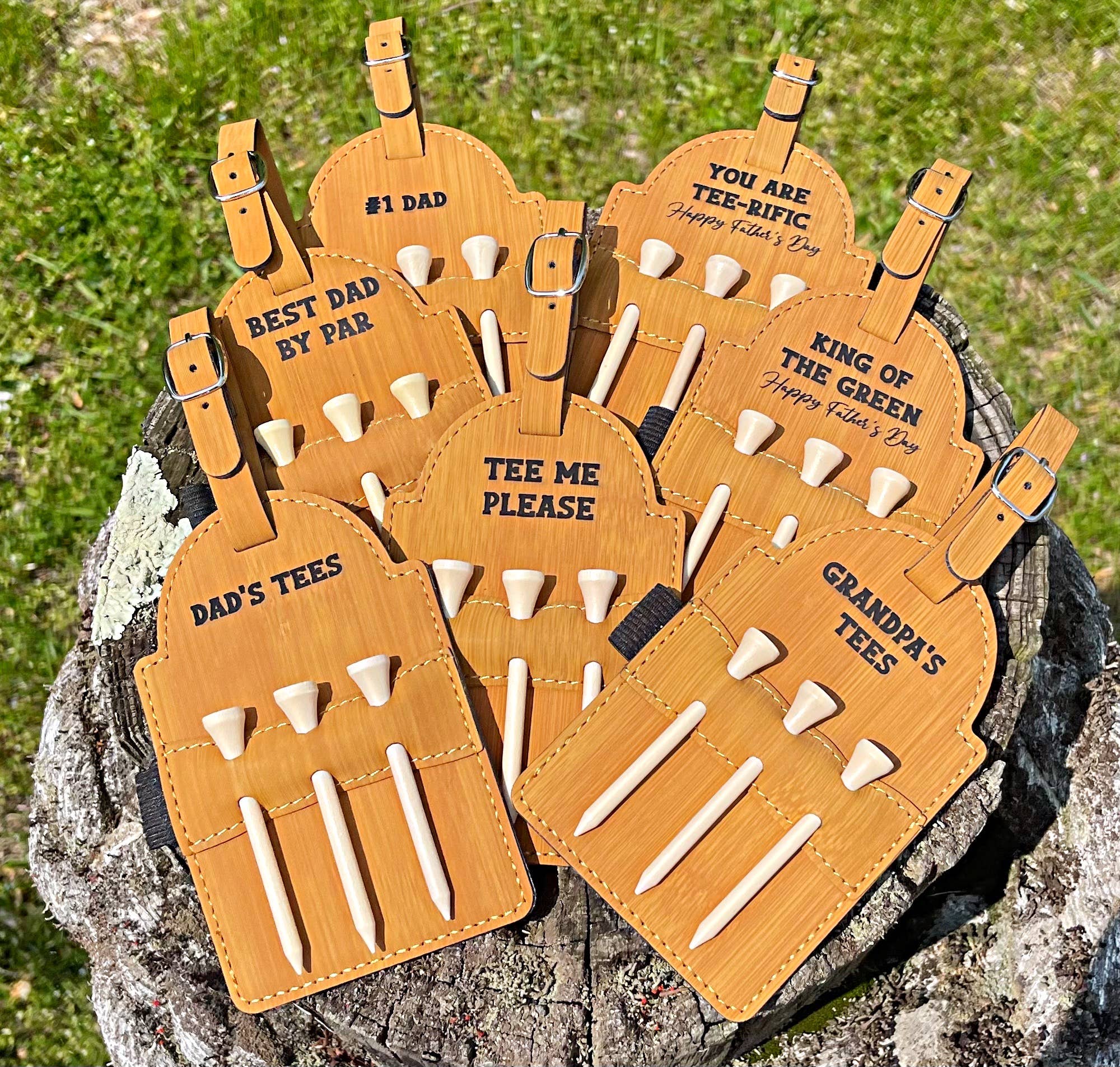 Custom Leatherette Golf Tee