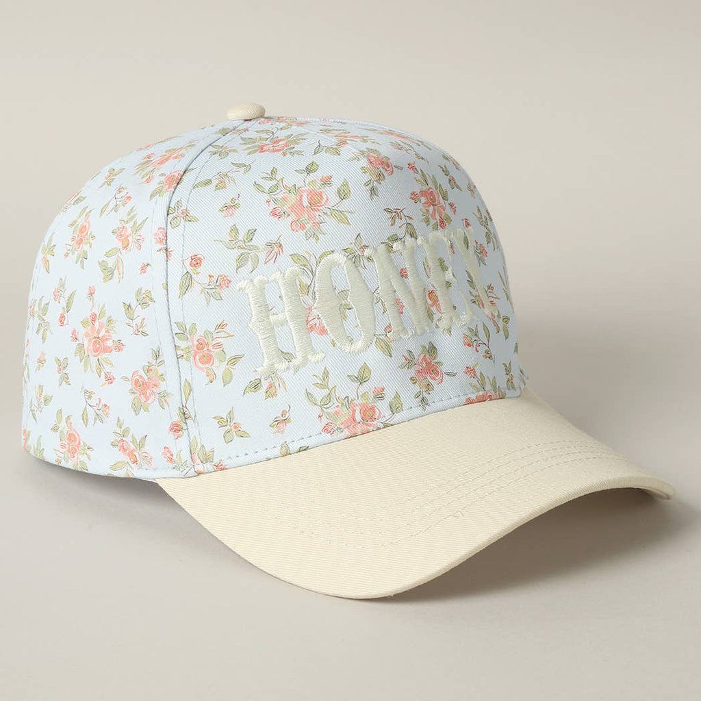 HONEY Embroidered Flower PatternTrucker Hat