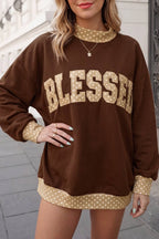 BLESSED Graphic Mockneck Oversized Sweatshirt | S-4X