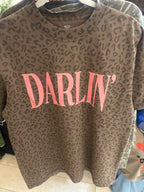 Darlin Brown Leopard Heavy Tee