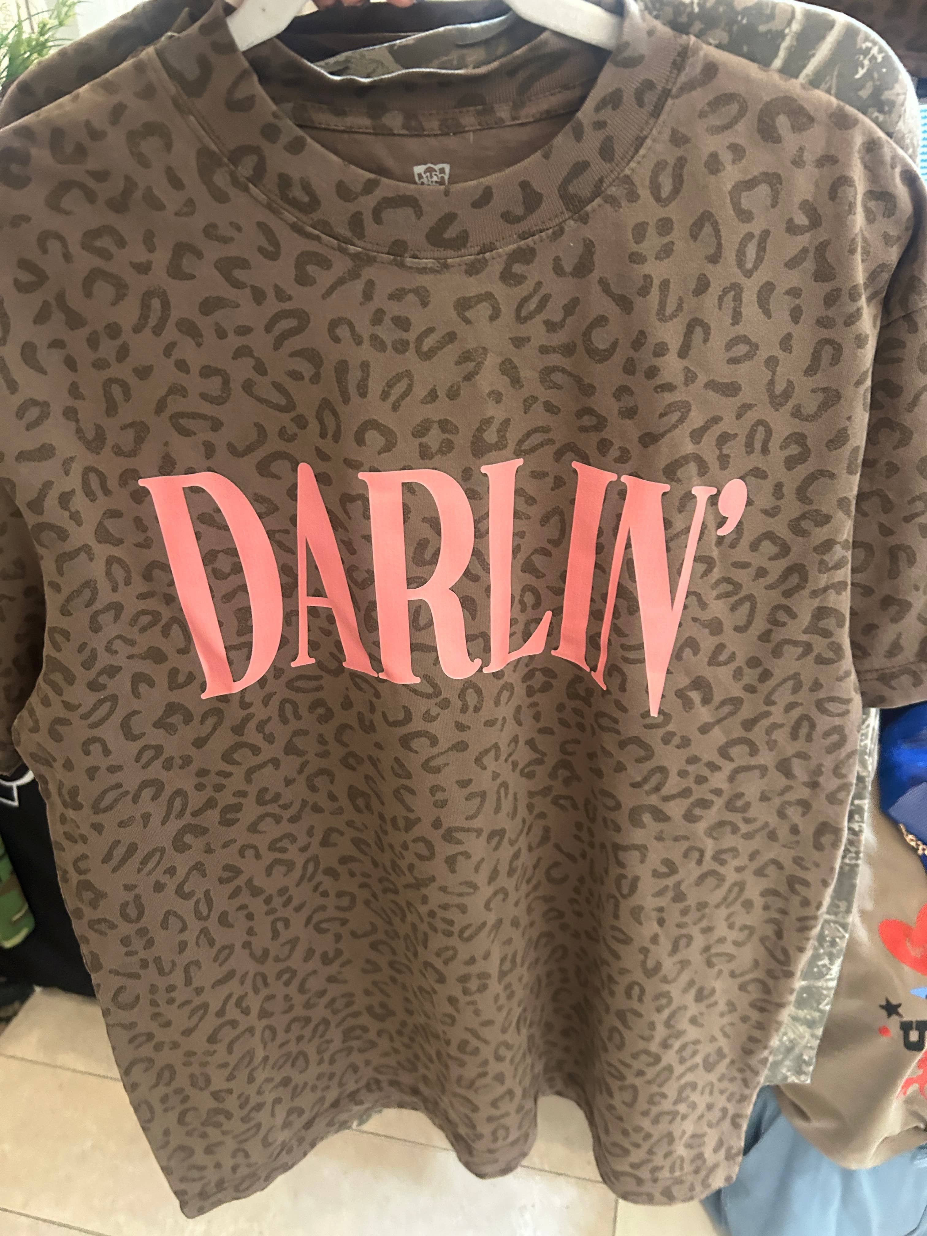 Darlin Brown Leopard Heavy Tee