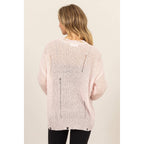 Distressed Knit Sweater