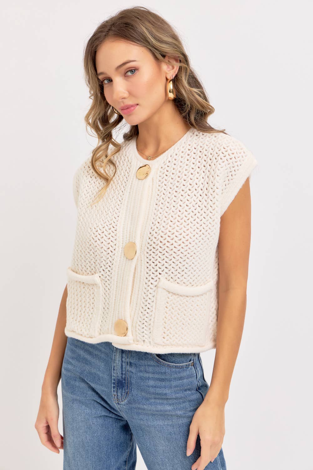 Abby Vest Knit Top