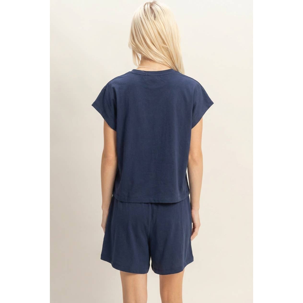 Cap Sleeve Boxy Top And Shorts Set