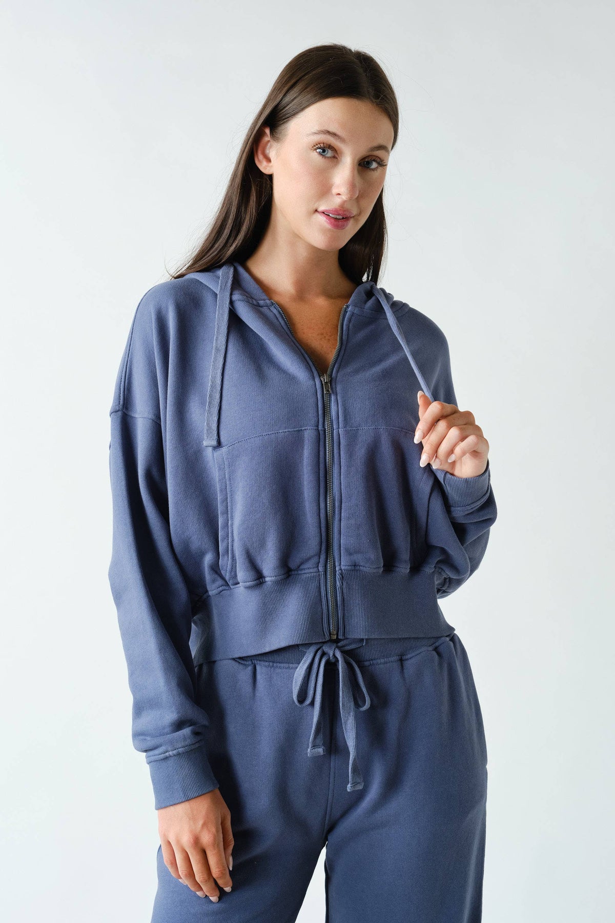 Urban Ease Mineral Wash Hoodie Jacket