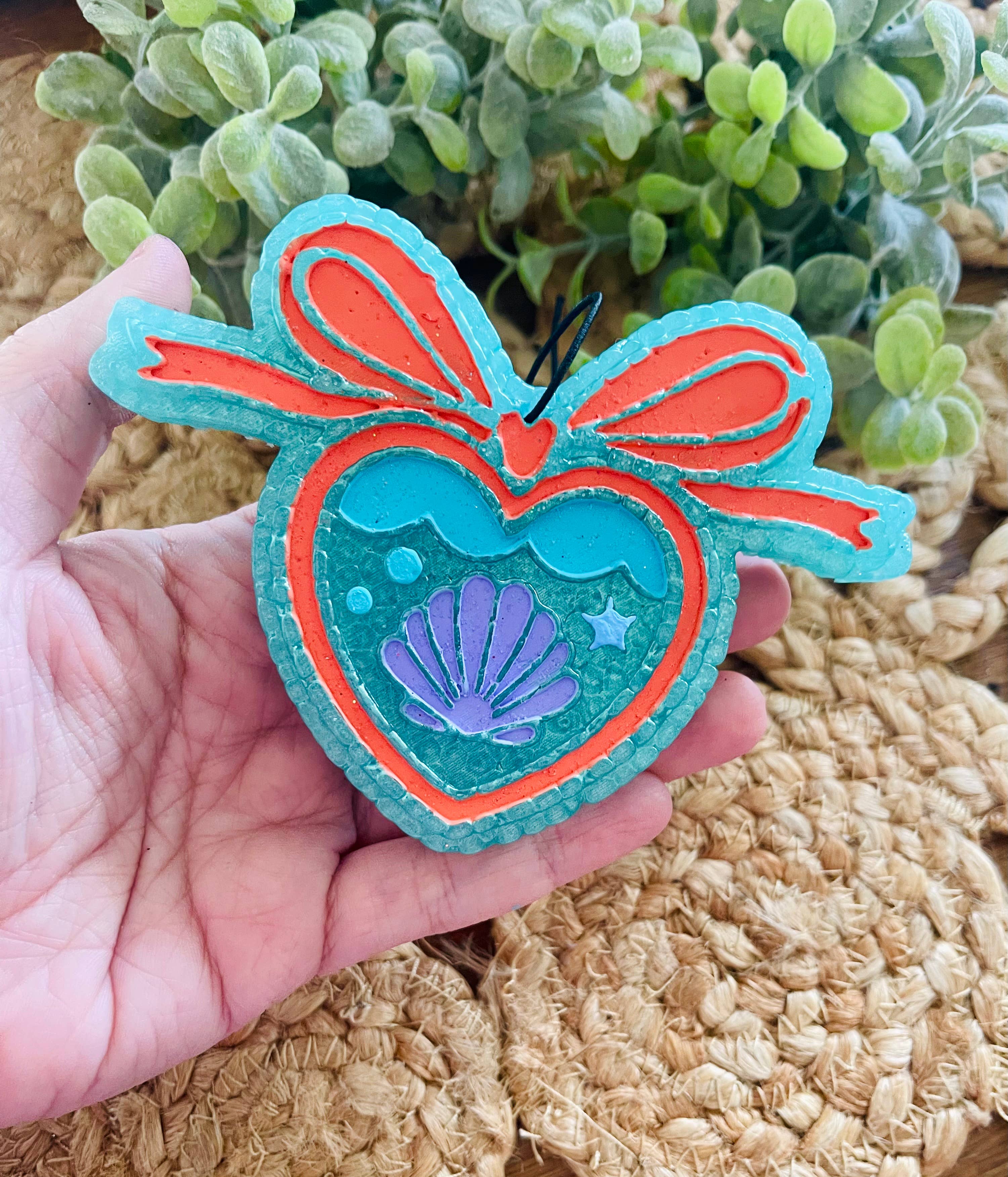 Beach Locket Car Freshie 