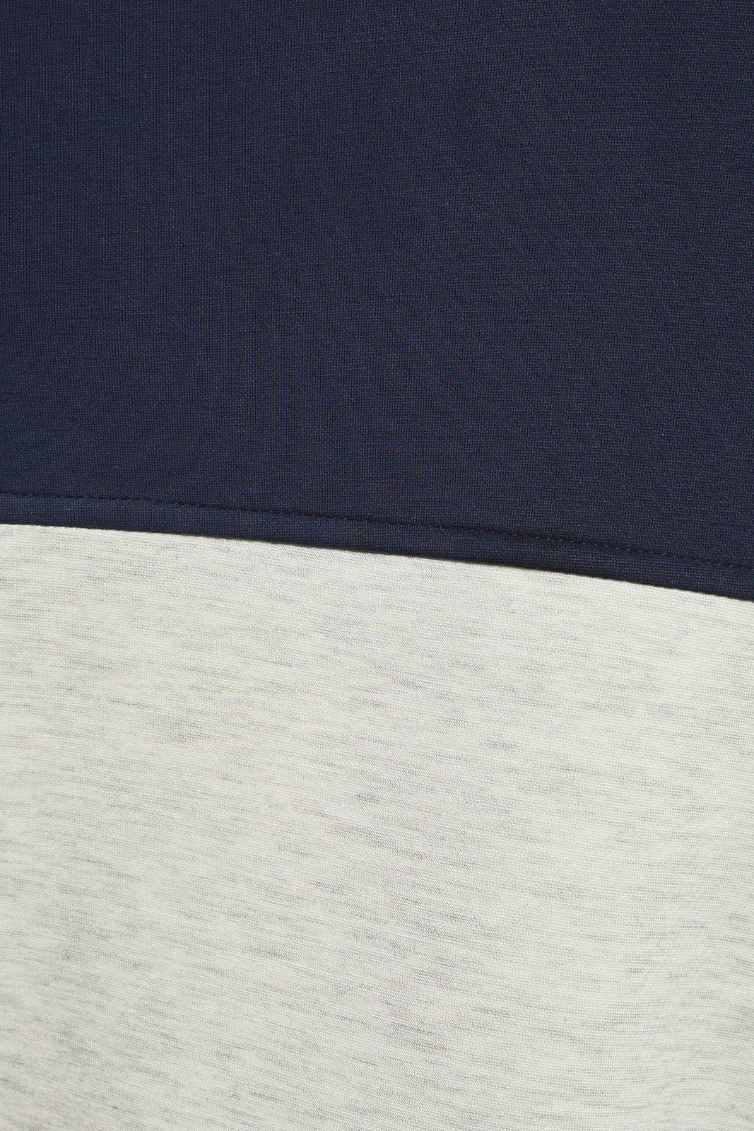 Colorblock Scuba Funnel Neck Quarter Zip Pullover