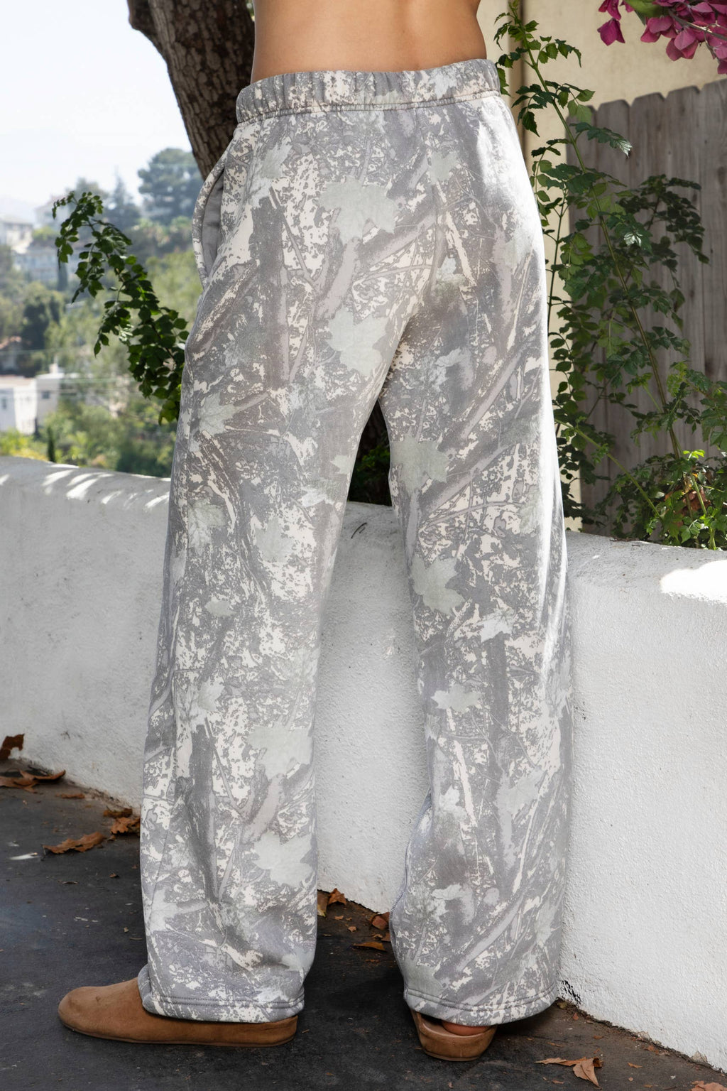 SOLANGE Faded Camo Cloud Fleece Sweatpants