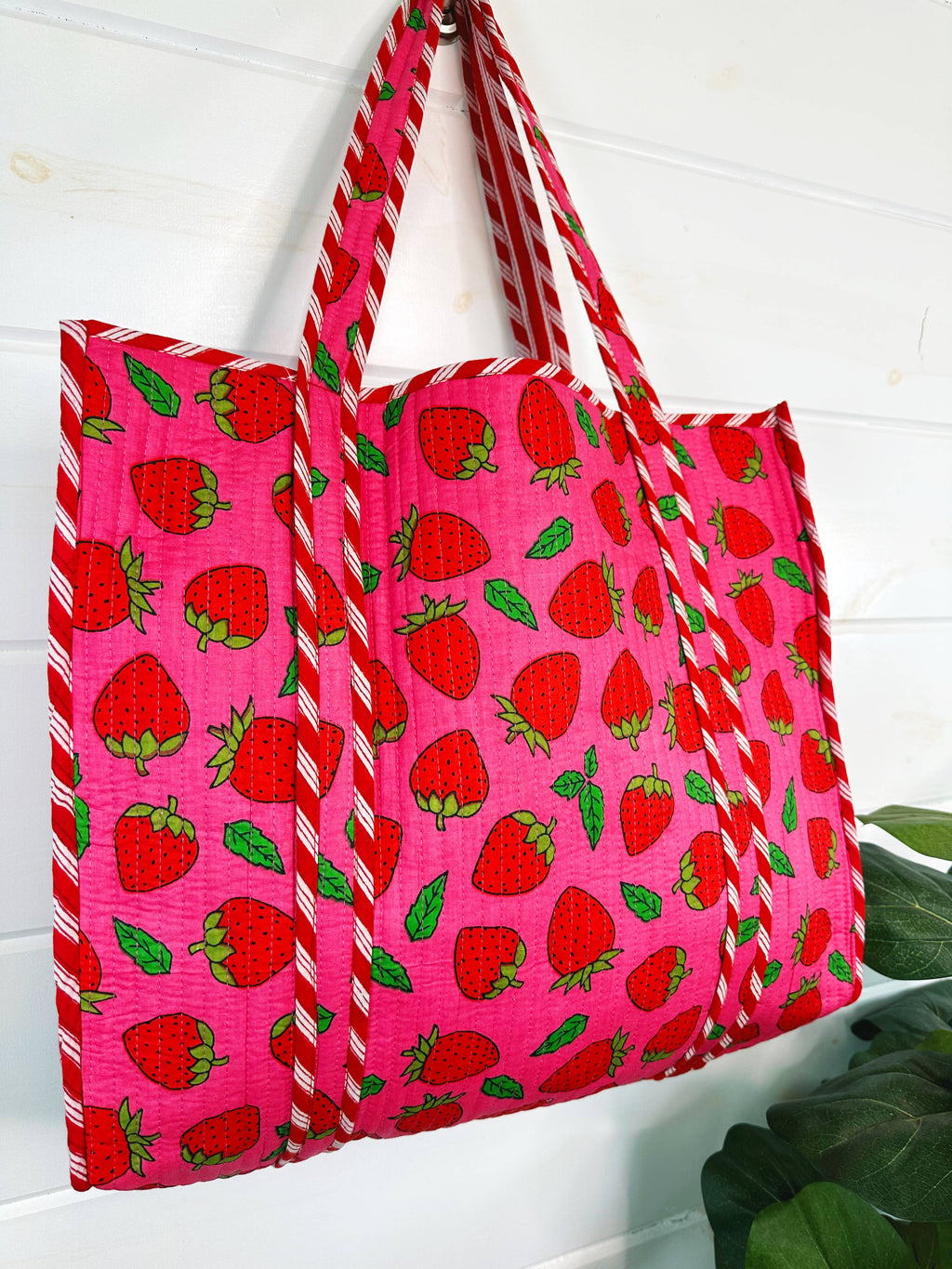 Local Royal Quilted Tote Bag