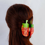 Large Strawberry Hair Clip