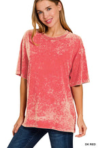 `Vintage Wash Oversize Cotton Tee
