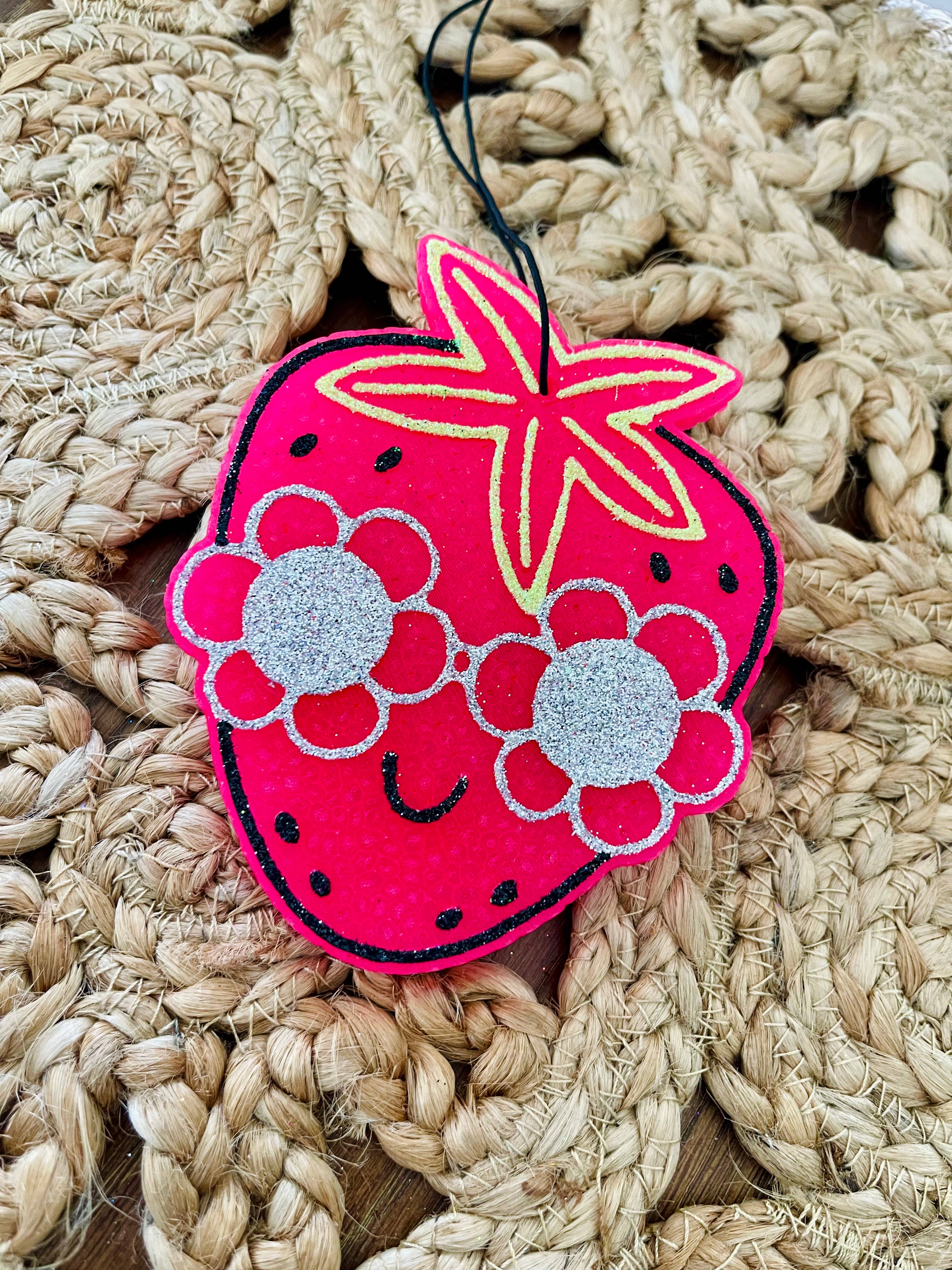 Groovy Strawberry Car Freshie 