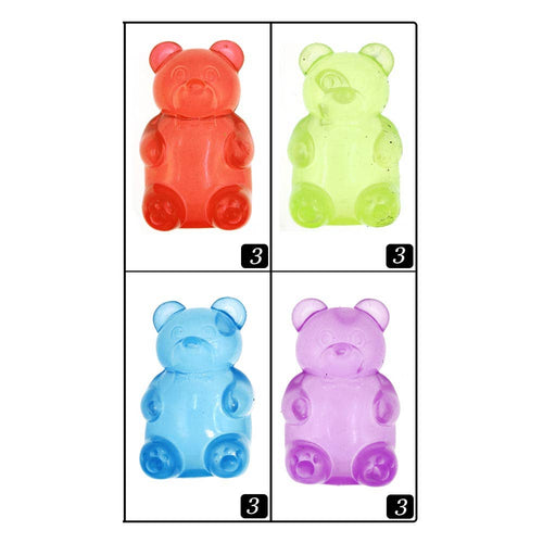 12PCS - Gummy Bear Squeeze Squishy Stress Relief Toy