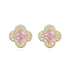 Clover Halo Stud Earrings | 40E520