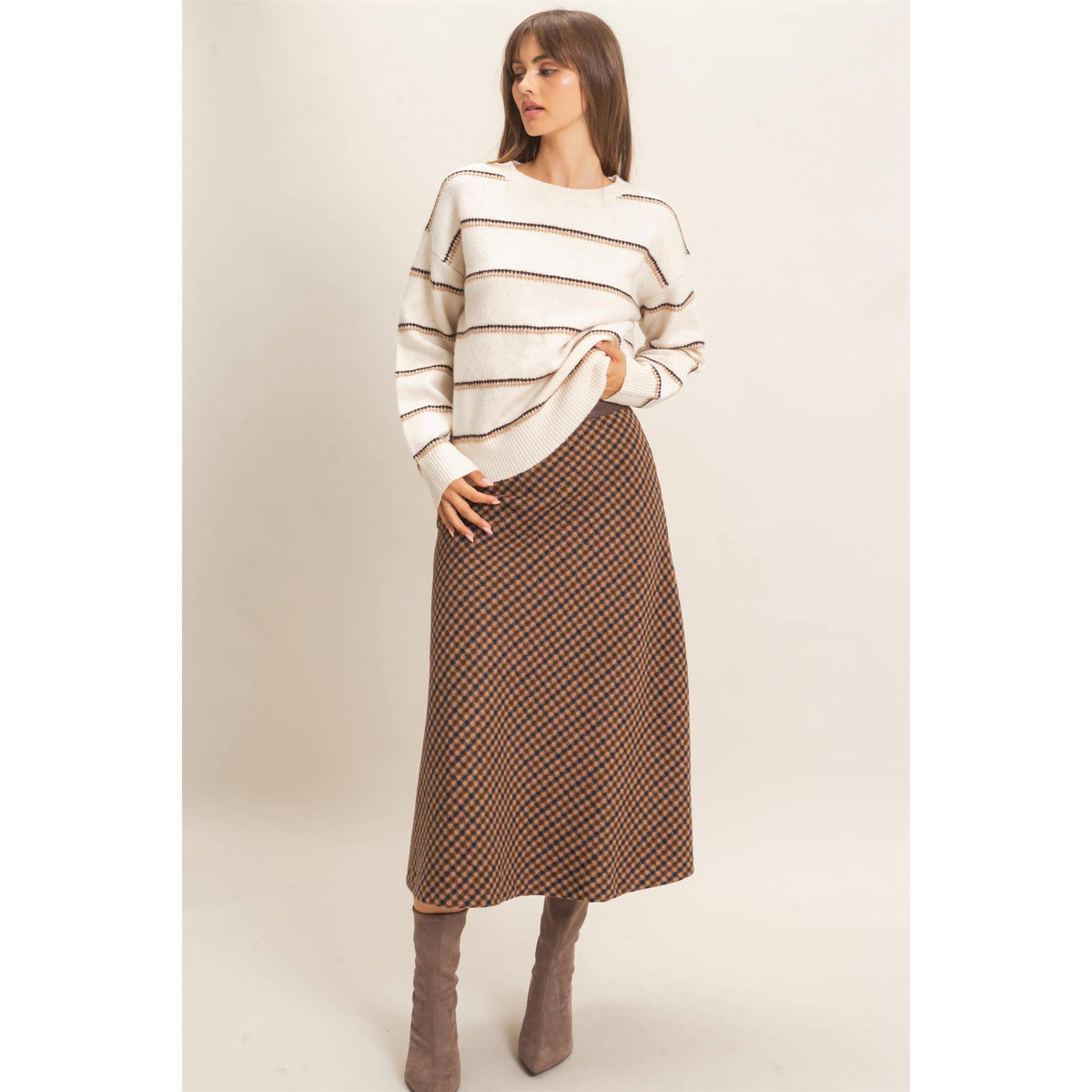 Striped Crew Neck Sweater